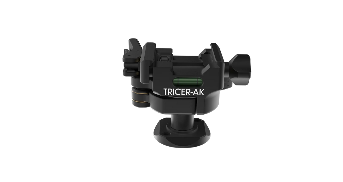 Black ball head with 'TRICER-AK' branding on a clear background angle 43