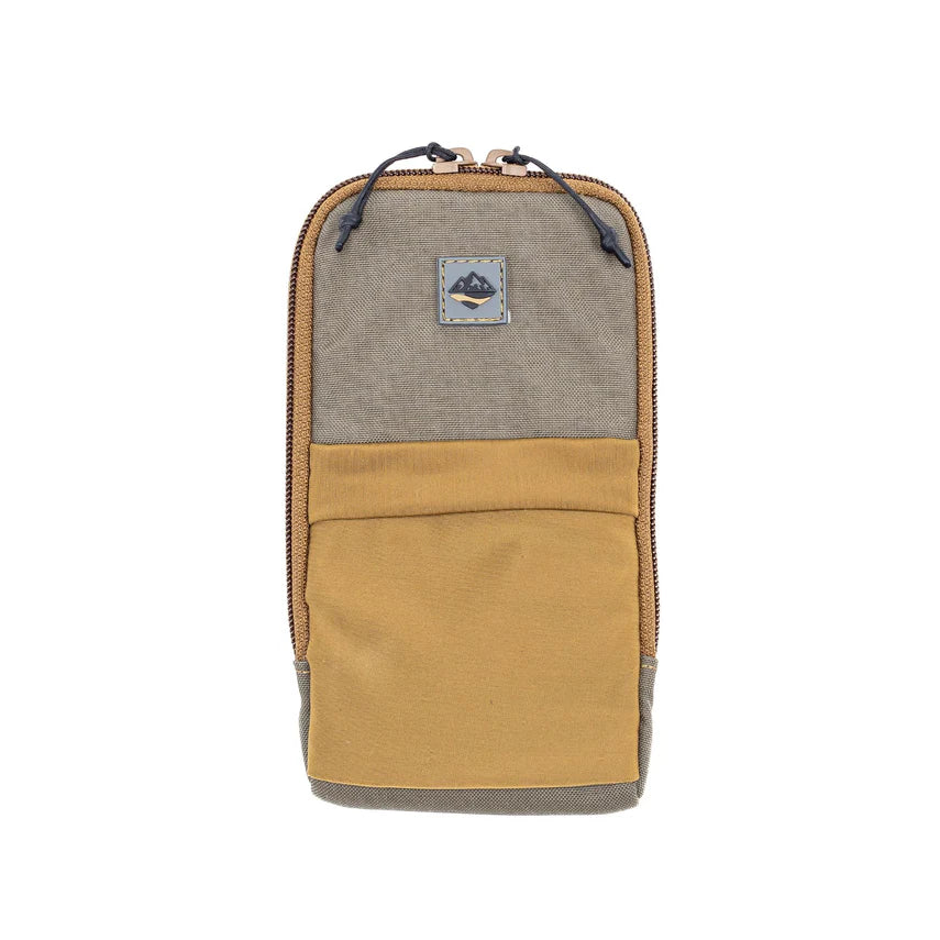 Phone pouch with a Striver Gear logo on a white background