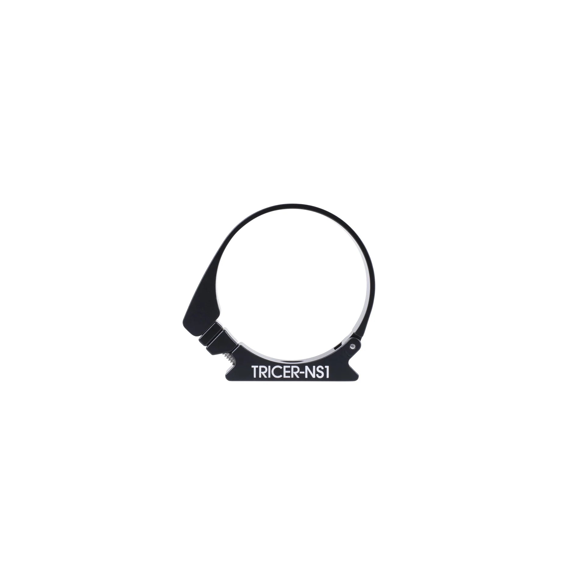 Black Arca-Swiss adapter with 'TRICER-NS1' text on a white background