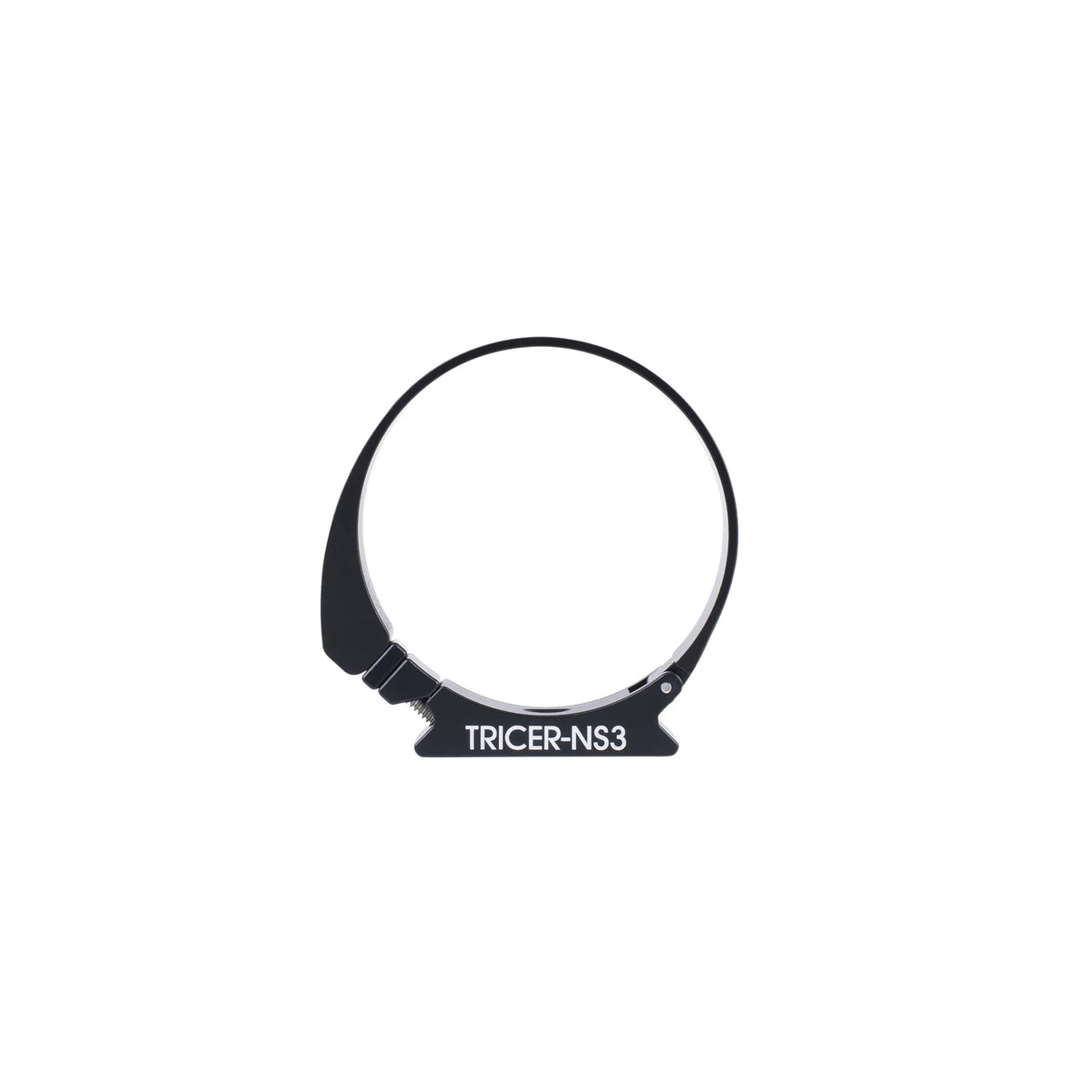 Black Arca-Swiss adapter with 'TRICER-NS3' branding on a white background