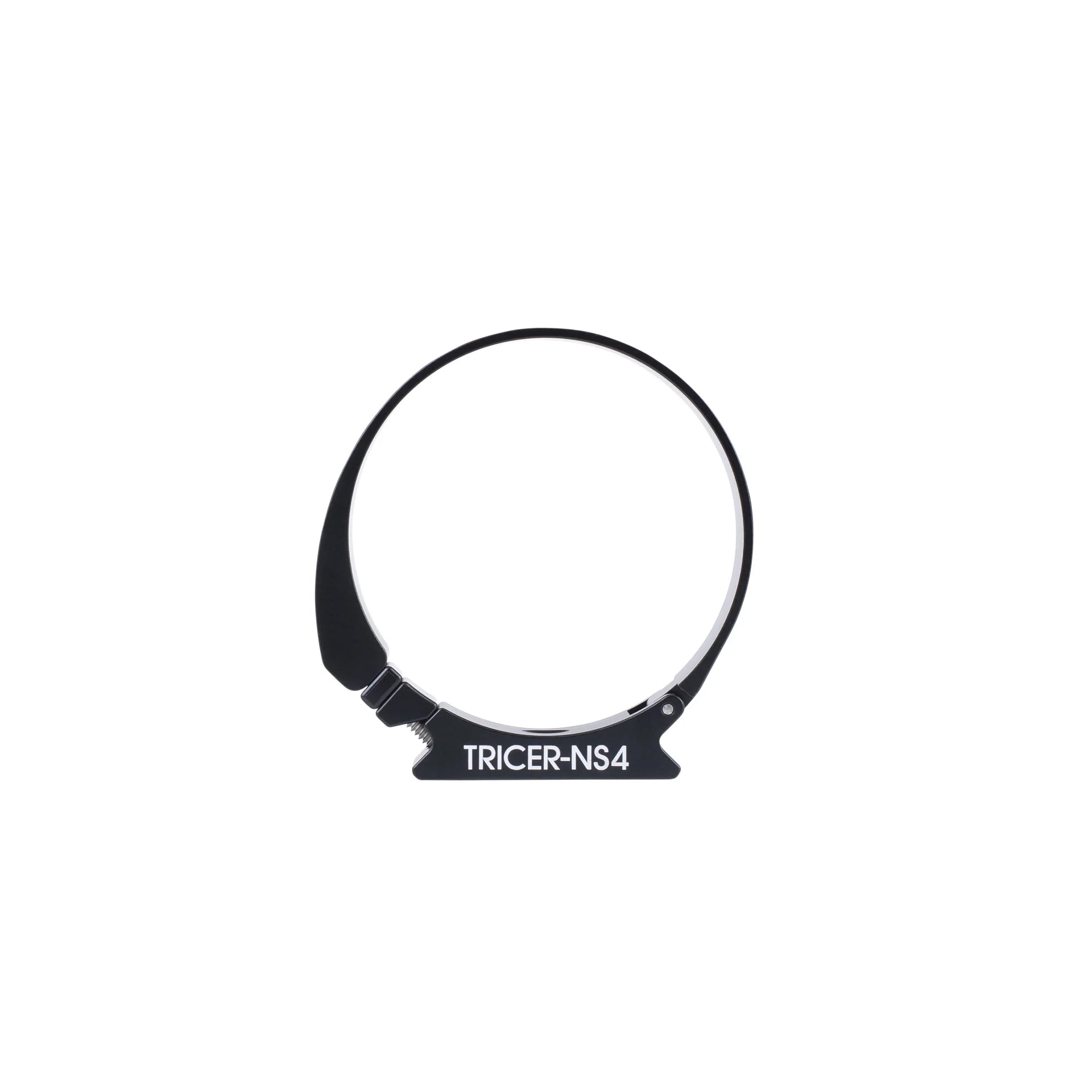 Black Arca-Swiss adapter  with 'TRICER-NS4' branding on a white background